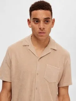 Selected Homme Casual Overhemden Regular Fit Overhemd Heren Beige / Nude -Selected Homme Groot Warenhuis 71d22fac3e918ec9f15ee7ec3918f553
