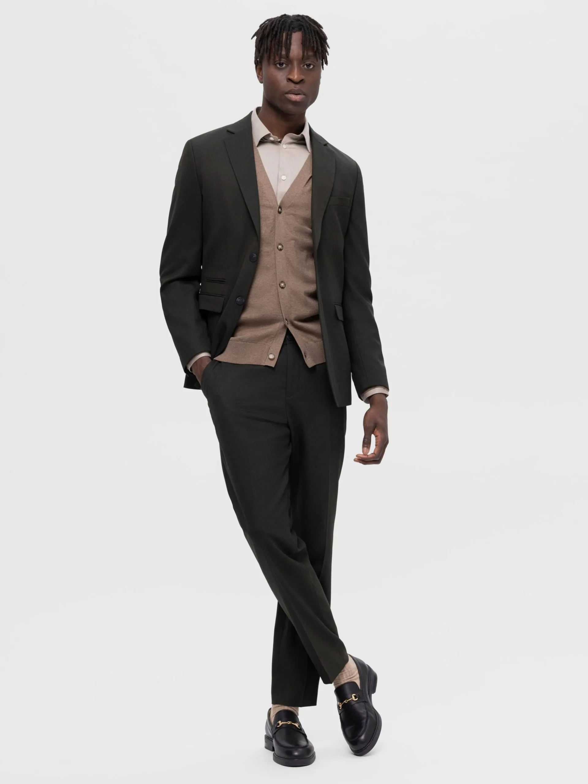 Selected Homme Pantalons Slimfit Broek Heren Donkergroen 7 Selected Homme Pantalons Slimfit Broek Heren Donkergroen - Afbeelding 5