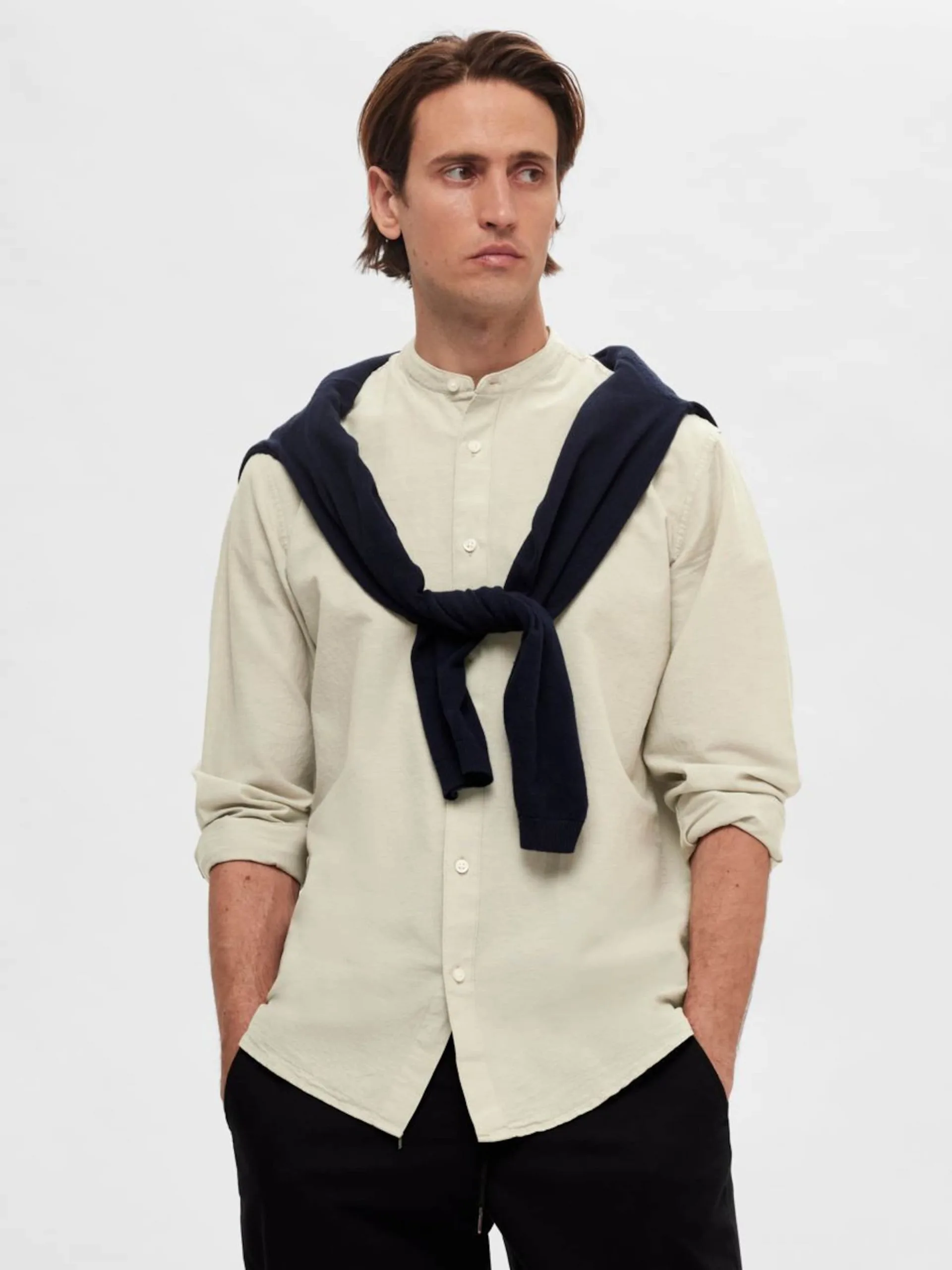 Selected Homme Casual Overhemden Slim Fit Overhemd Heren Groen 7 Selected Homme Casual Overhemden Slim Fit Overhemd Heren Groen - Afbeelding 5