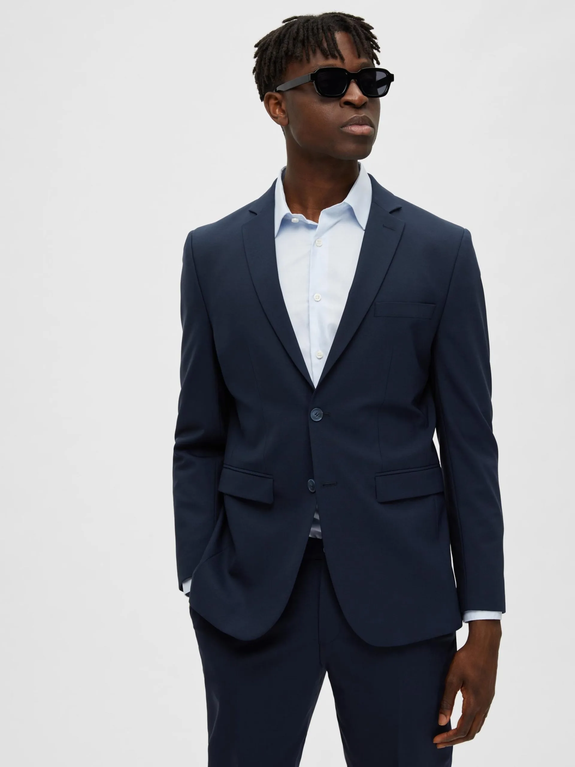 Selected Homme Blazers Slim Fit Colbert Elon Heren Navy 7 Selected Homme Blazers Slim Fit Colbert Elon Heren Navy - Afbeelding 5