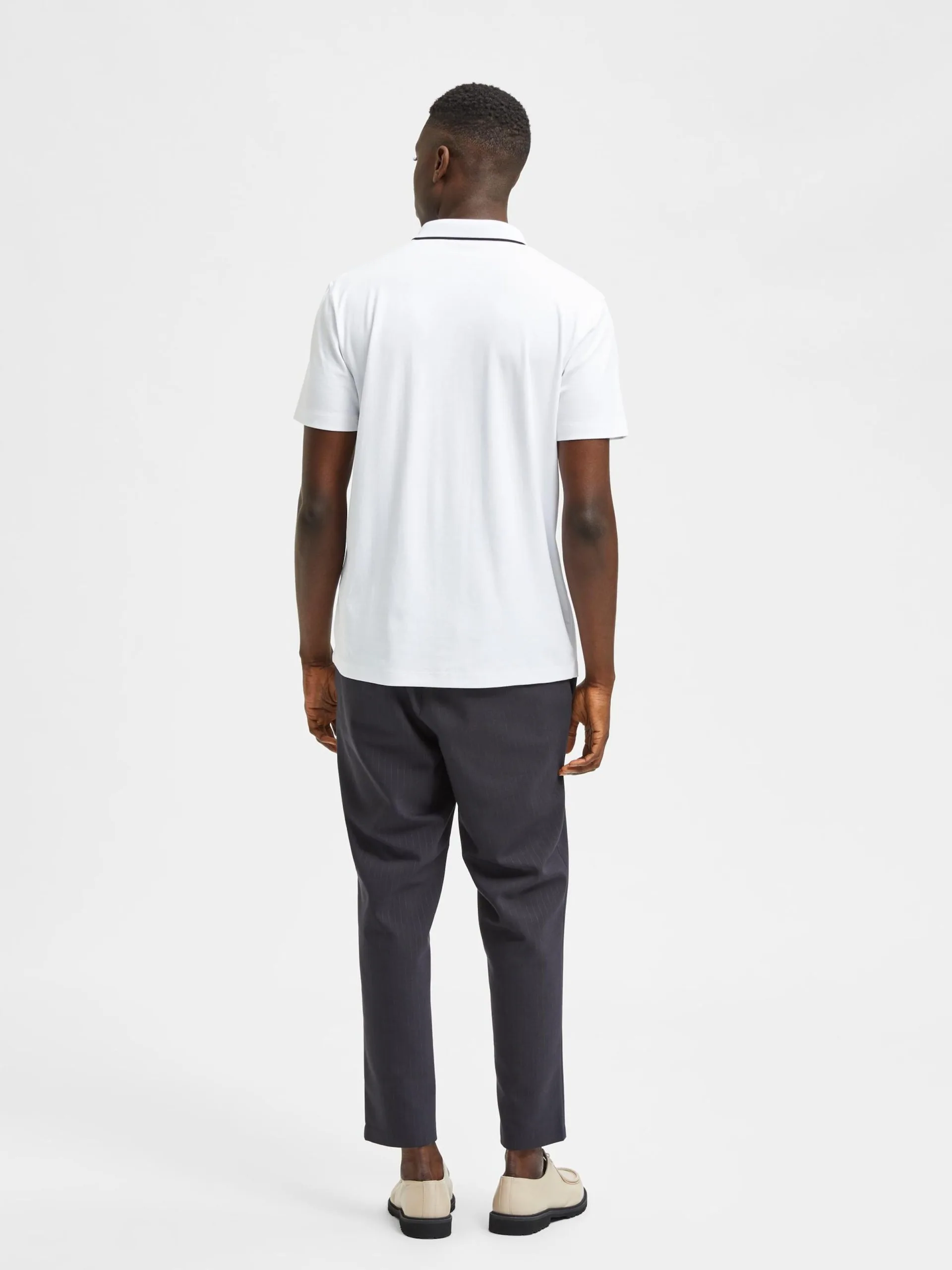 Selected Homme Polos Shirt Leroy Heren Wit 5 Selected Homme Polos Shirt Leroy Heren Wit - Afbeelding 3