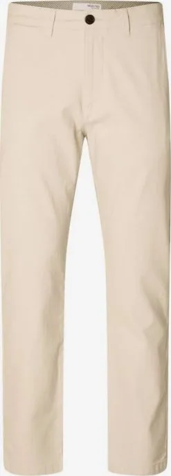 Selected Homme Chinos Regular Chino Heren Beige