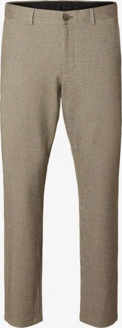 Selected Homme Pantalons Slimfit Broek Heren Beige / Bruin