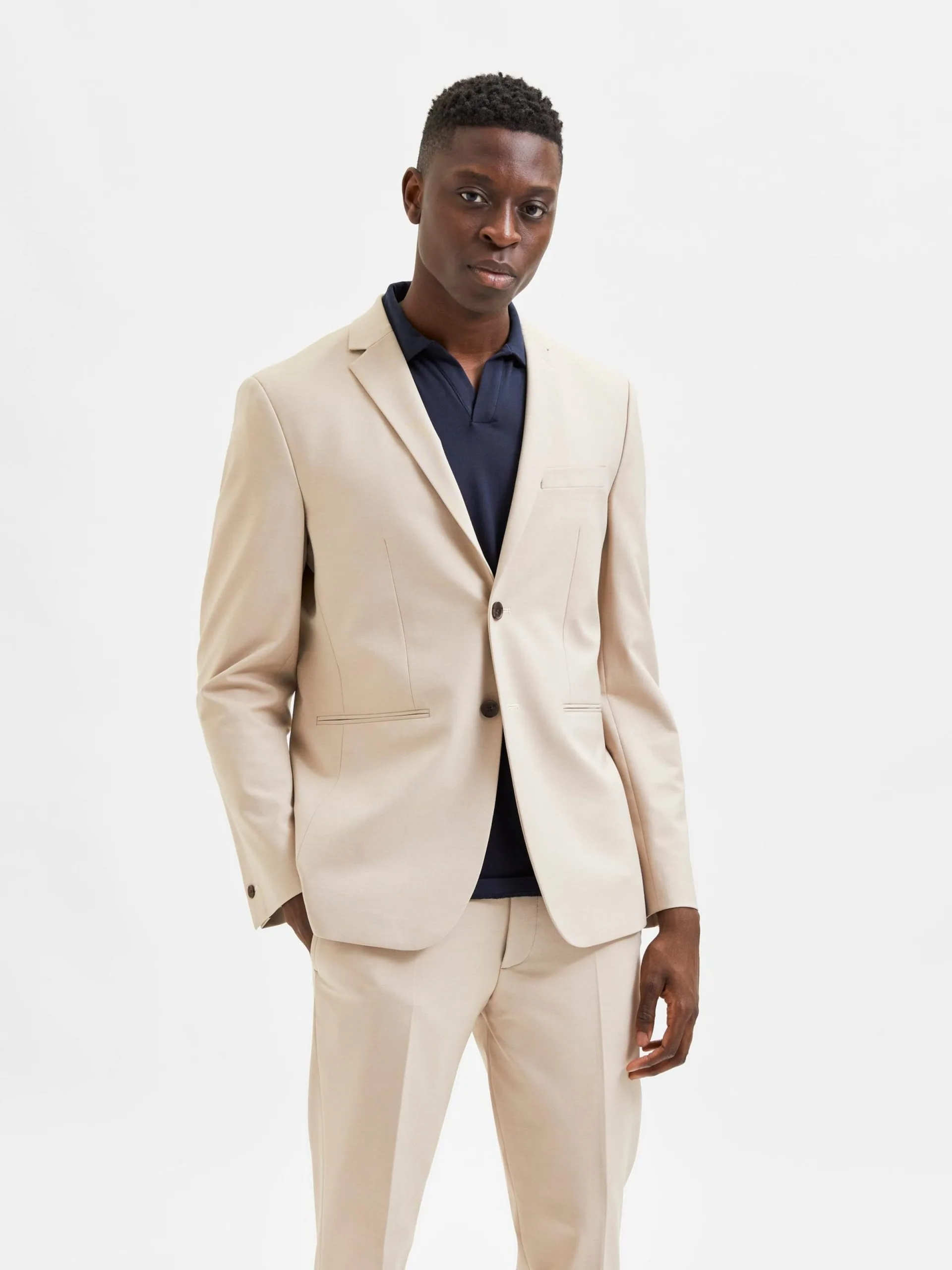 Selected Homme Blazers Regular Fit Colbert Josh Heren Sand 4 Selected Homme Blazers Regular Fit Colbert Josh Heren Sand - Afbeelding 2