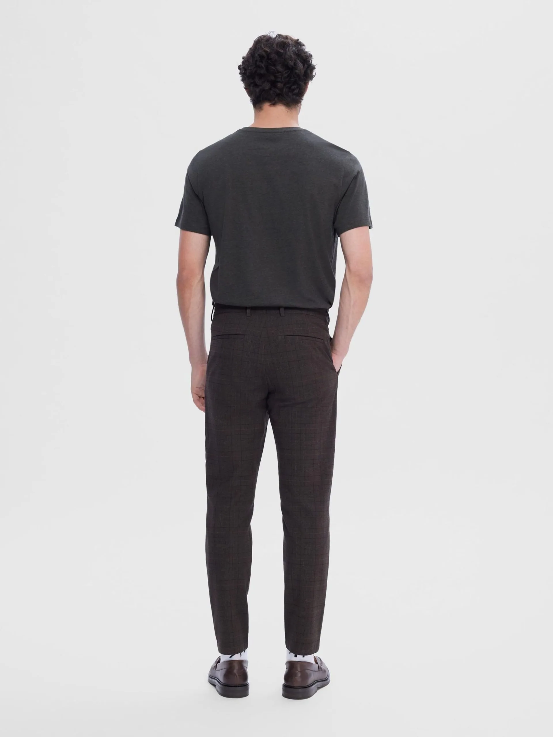 Selected Homme Pantalons Slimfit Broek Heren Bruin 4 Selected Homme Pantalons Slimfit Broek Heren Bruin - Afbeelding 2