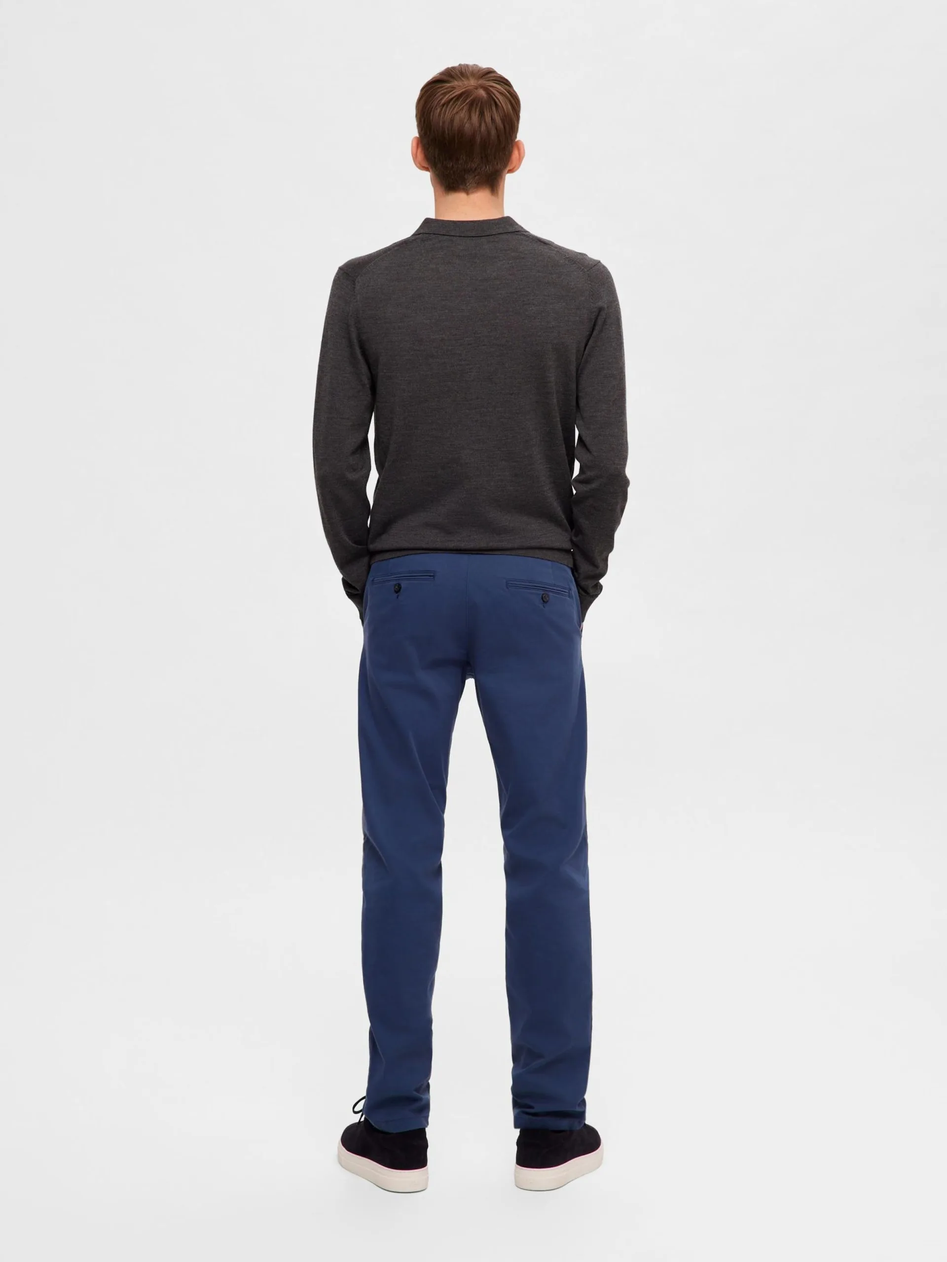 Selected Homme Chinos Slimfit Chino Miles Heren Nachtblauw 5 Selected Homme Chinos Slimfit Chino Miles Heren Nachtblauw - Afbeelding 3