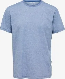 Selected Homme T-shirts Shirt Aspen Heren Blauw
