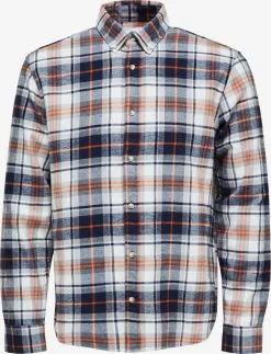 Selected Homme Geruite Overhemden Regular Fit Overhemd Rand Heren Navy