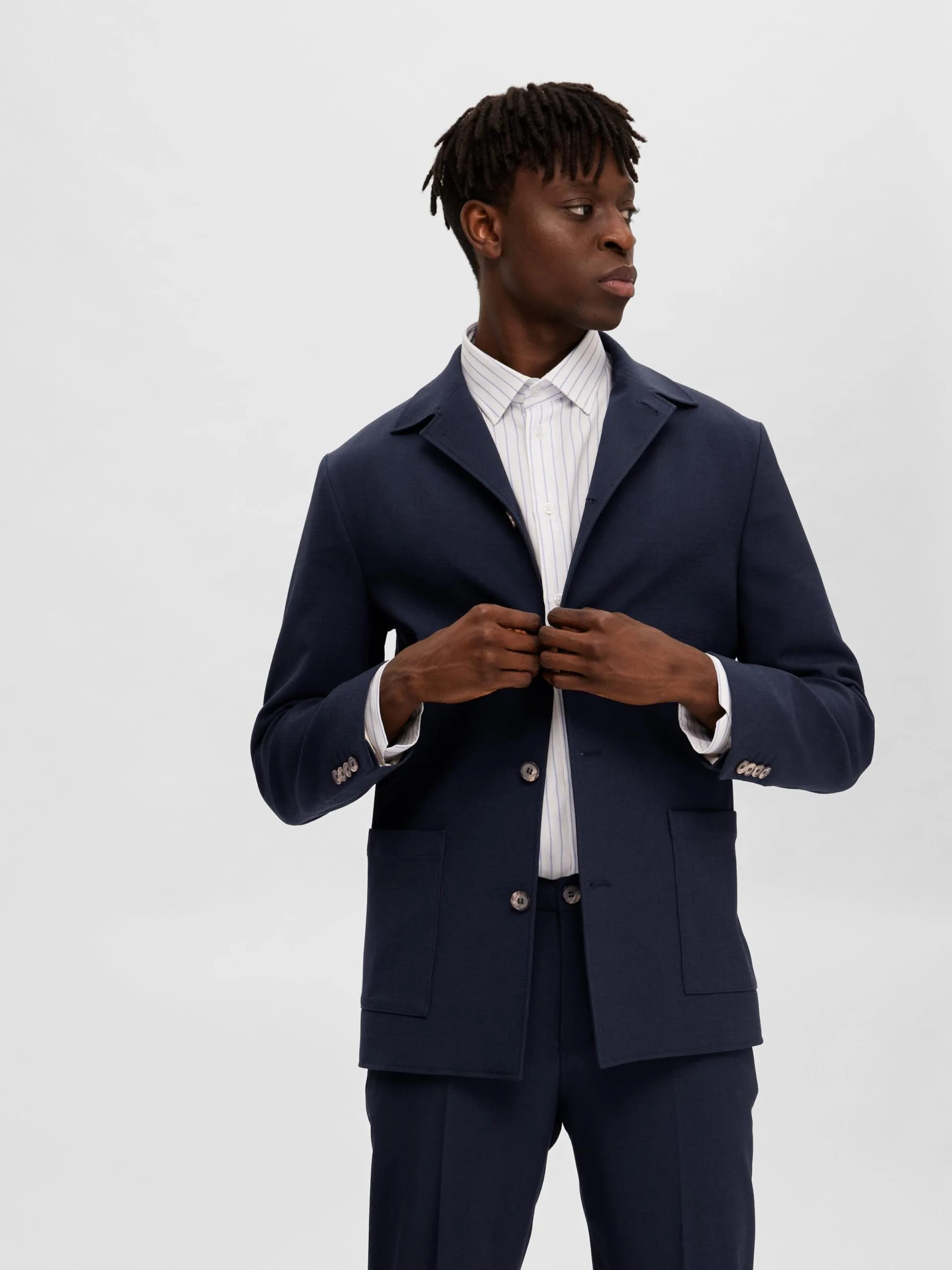 Selected Homme Blazers Regular Fit Colbert Corby Heren Navy 6 Selected Homme Blazers Regular Fit Colbert Corby Heren Navy - Afbeelding 4