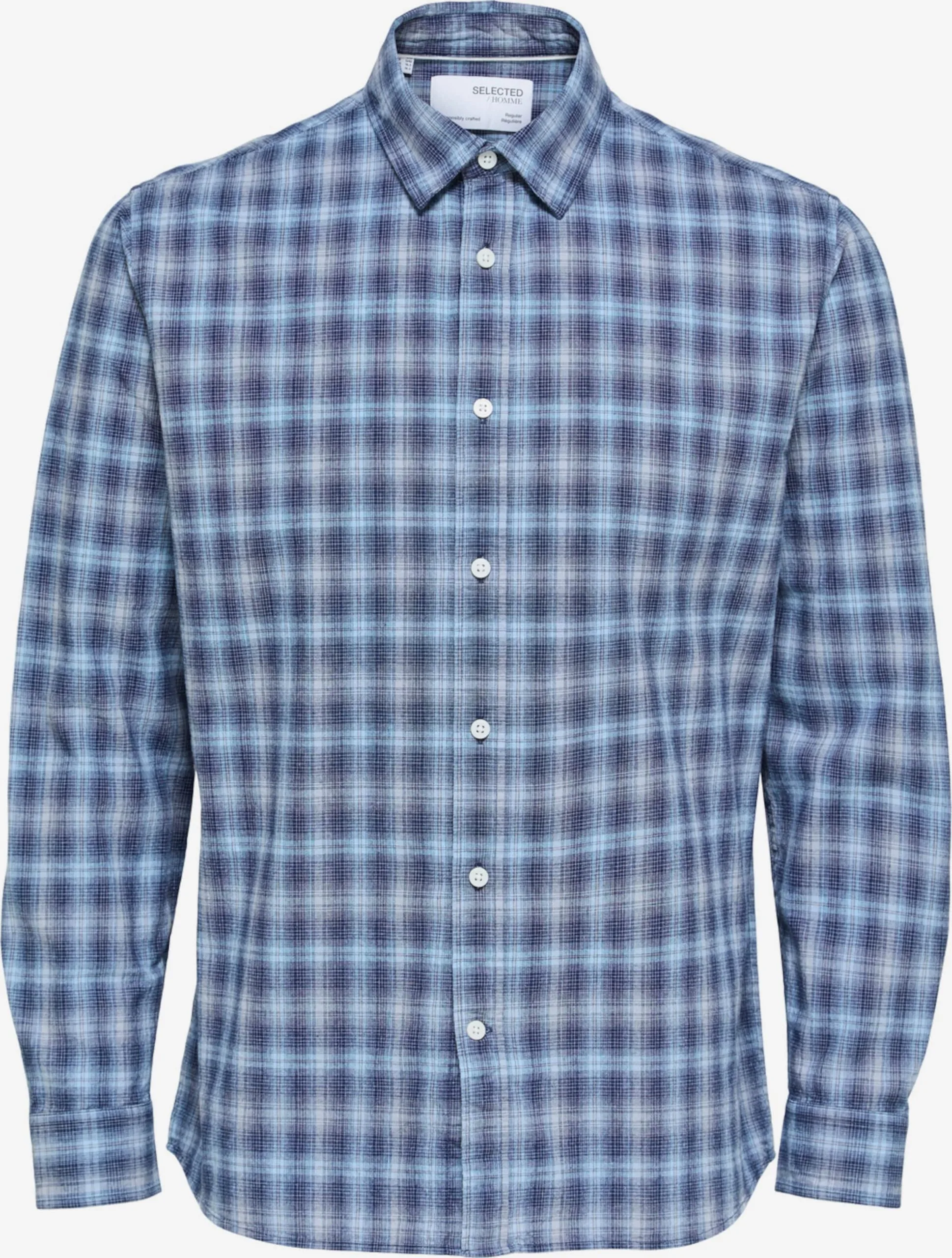 Selected Homme Geruite Overhemden Regular Fit Overhemd REGADI Heren Blauw 3 Selected Homme Geruite Overhemden Regular Fit Overhemd REGADI Heren Blauw