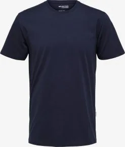 Selected Homme T-shirts Shirt Aspen Heren Navy