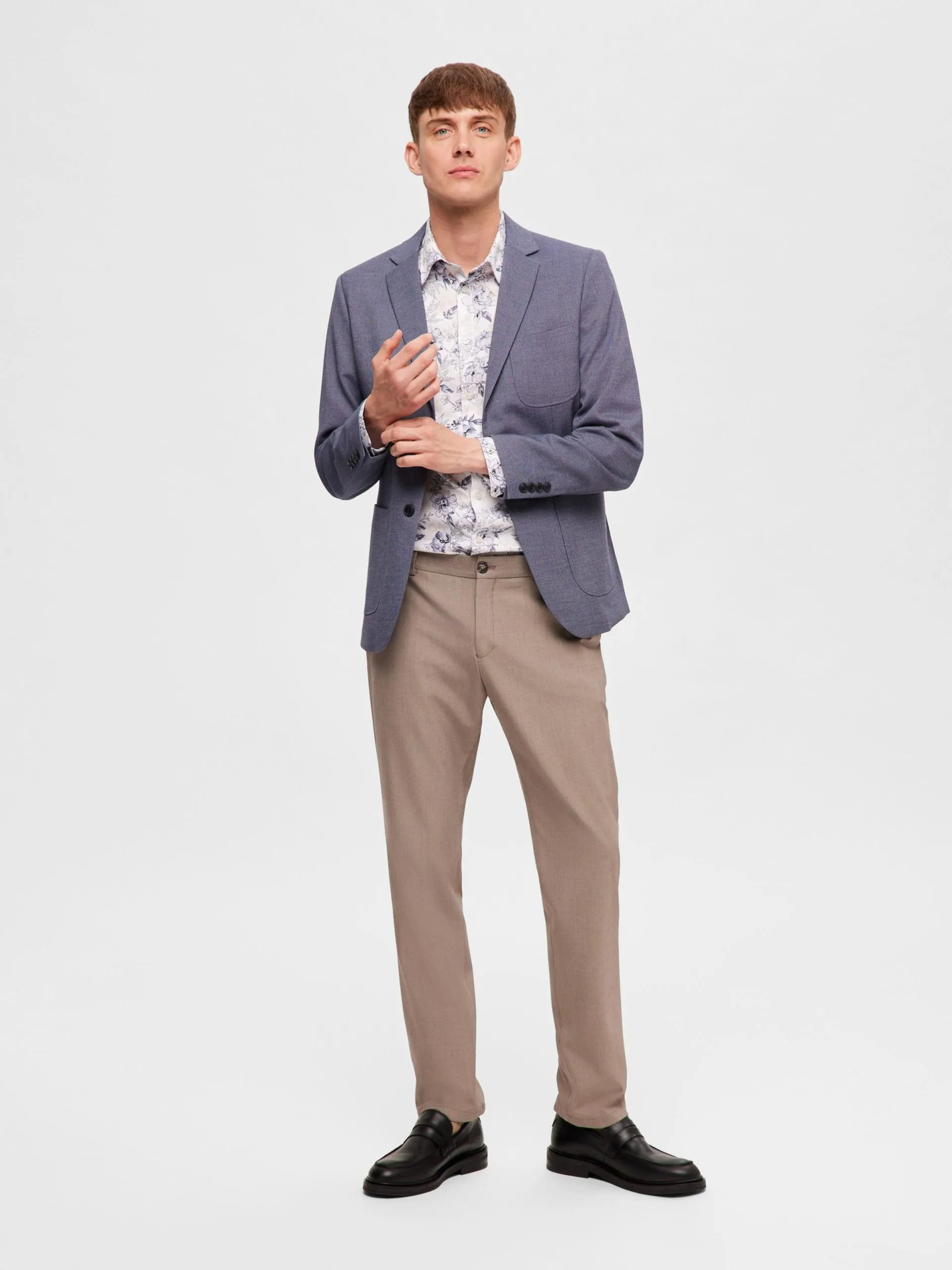 Selected Homme Blazers Slim Fit Colbert Gabe Heren Navy 7 Selected Homme Blazers Slim Fit Colbert Gabe Heren Navy - Afbeelding 5