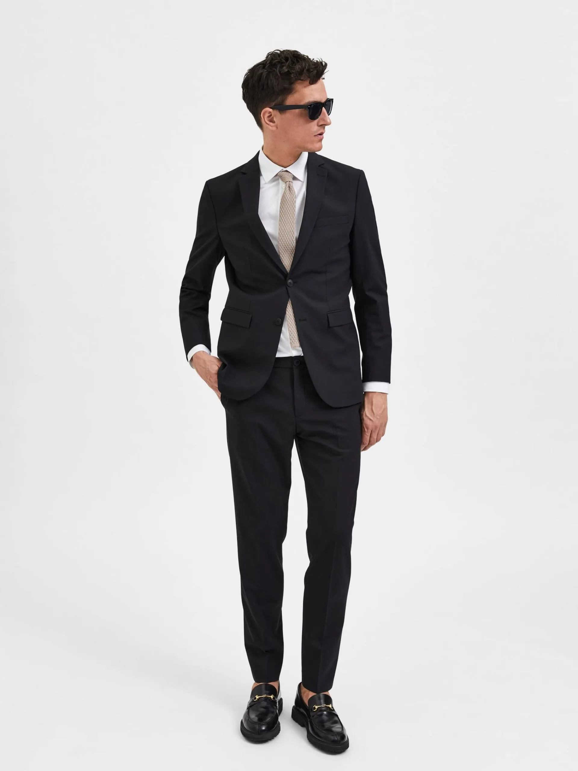 Selected Homme Pantalons Slimfit Pantalon ELON Heren Zwart 7 Selected Homme Pantalons Slimfit Pantalon ELON Heren Zwart - Afbeelding 5