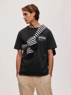 Selected Homme T-shirts Shirt Ajax Heren Zwart -Selected Homme Groot Warenhuis 7e7421b044b45a1f922edb92054b1ffa