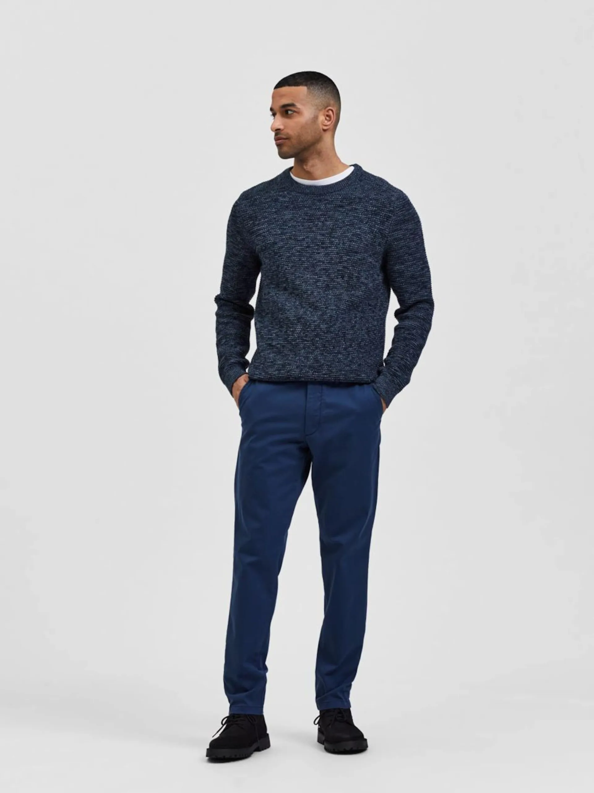 Selected Homme Chinos Slimfit Chino Miles Heren Marine 6 Selected Homme Chinos Slimfit Chino Miles Heren Marine - Afbeelding 4