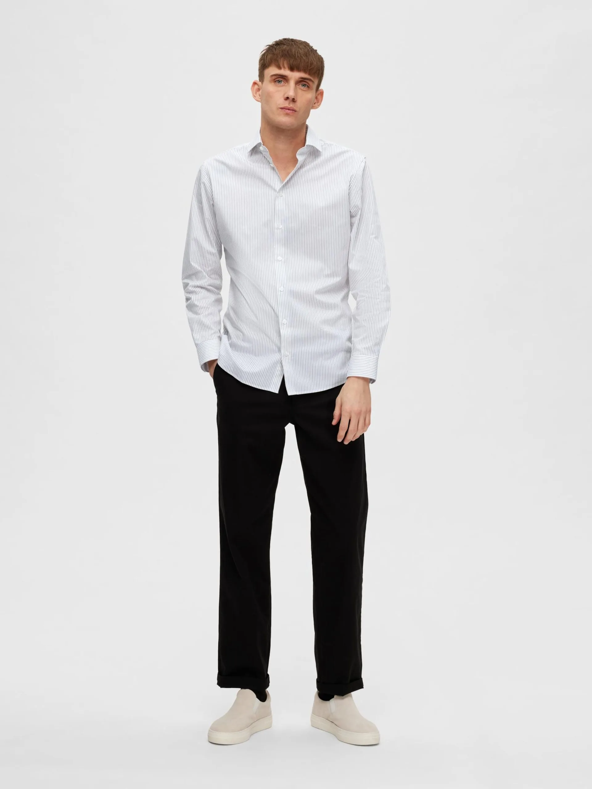 Selected Homme Casual Overhemden Regular Fit Overhemd Jay Heren Offwhite 6 Selected Homme Casual Overhemden Regular Fit Overhemd Jay Heren Offwhite - Afbeelding 4