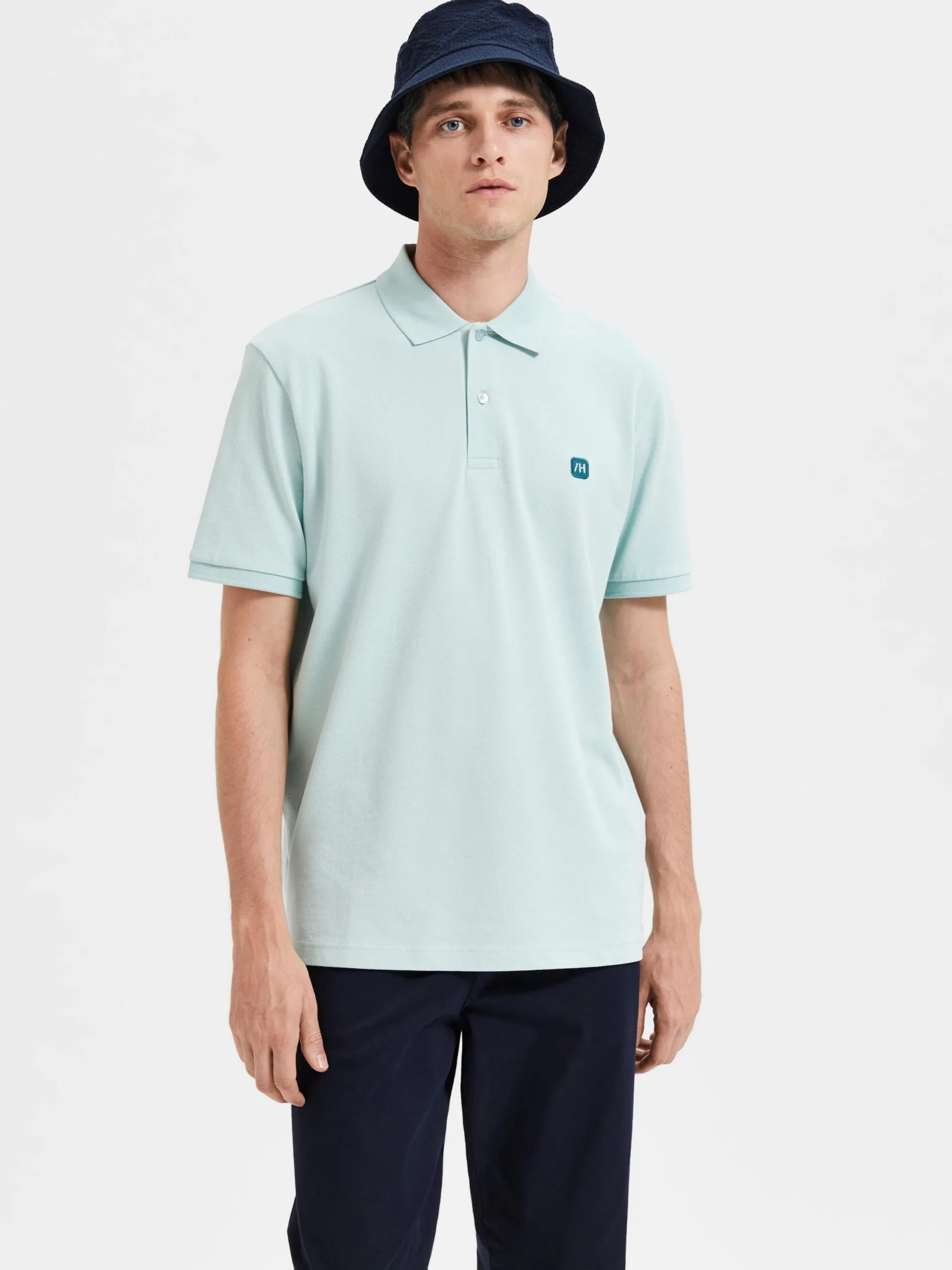 Selected Homme Polos Shirt Dante Heren Mintgroen 7 Selected Homme Polos Shirt Dante Heren Mintgroen - Afbeelding 5