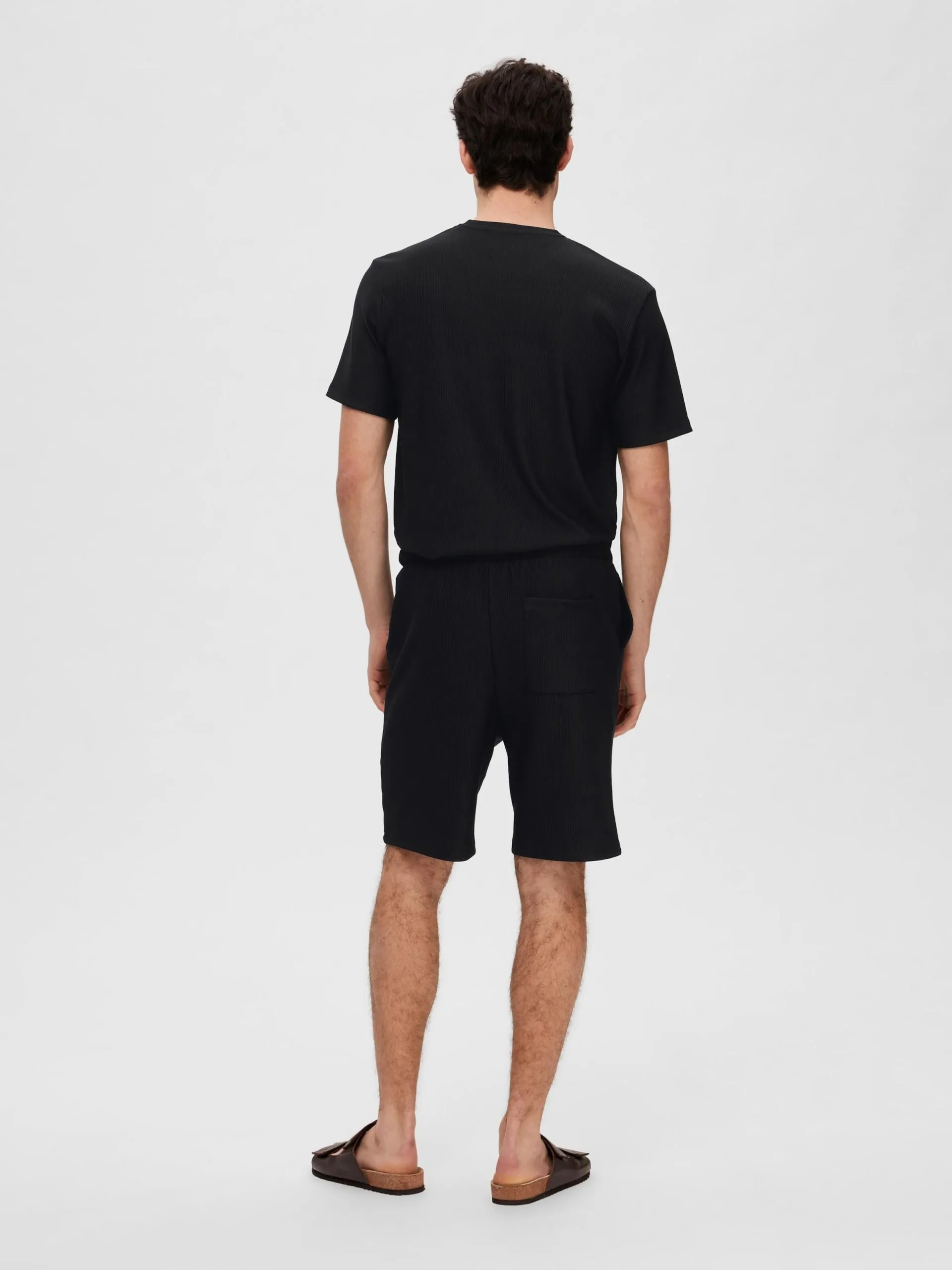 Selected Homme Shorts Regular Broek Heren Zwart 5 Selected Homme Shorts Regular Broek Heren Zwart - Afbeelding 3