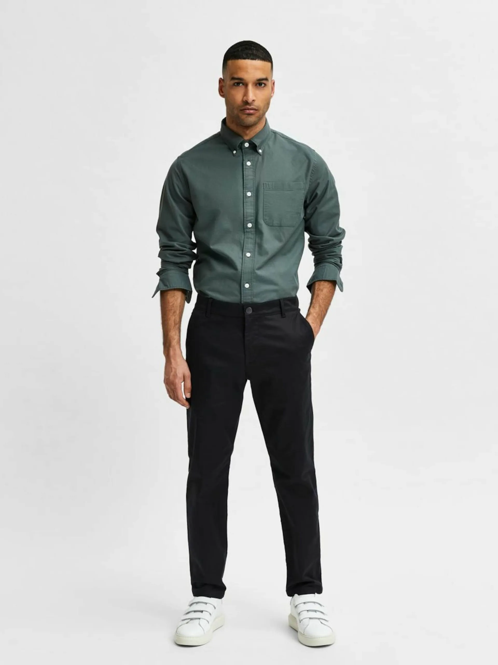 Selected Homme Chinos Regular Chino Buckley Heren Zwart 8 Selected Homme Chinos Regular Chino Buckley Heren Zwart - Afbeelding 6