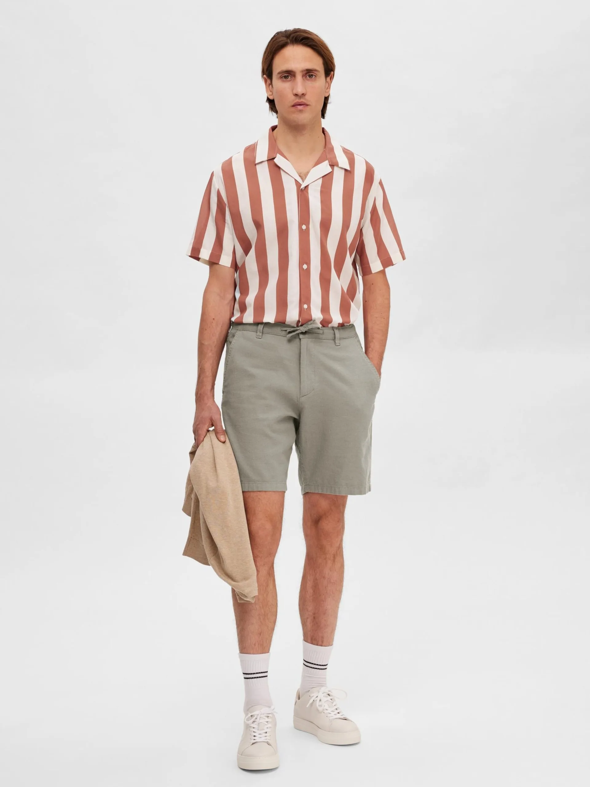 Selected Homme Shorts Regular Broek Brody Heren Grijs 6 Selected Homme Shorts Regular Broek Brody Heren Grijs - Afbeelding 4