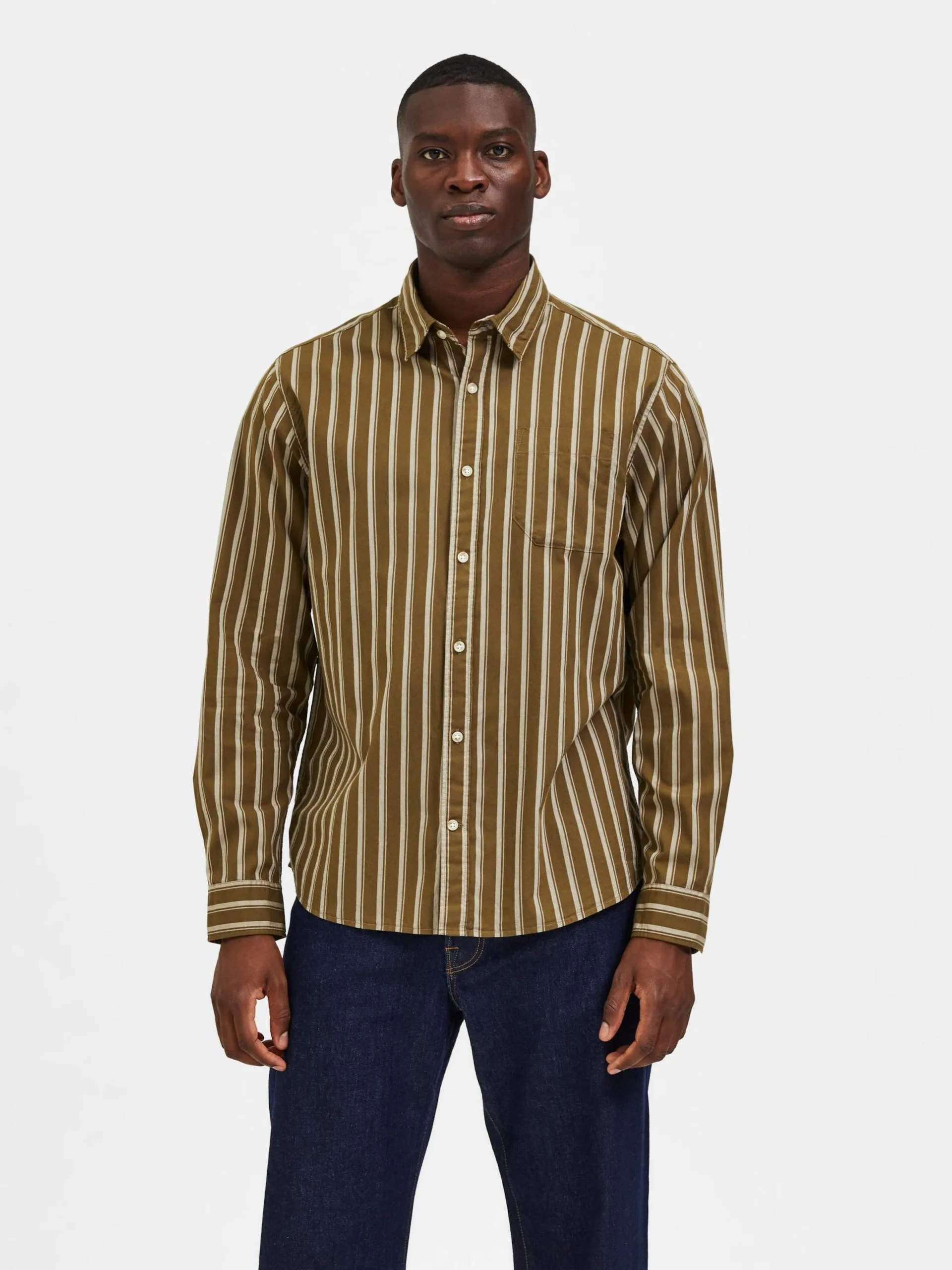 Selected Homme Casual Overhemden Regular Fit Overhemd Stellar Heren Olijfgroen 4 Selected Homme Casual Overhemden Regular Fit Overhemd Stellar Heren Olijfgroen - Afbeelding 2