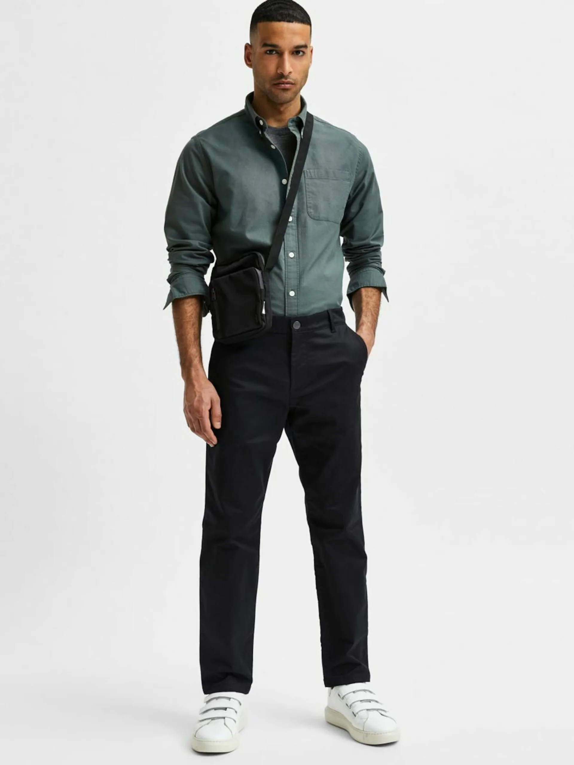 Selected Homme Chinos Regular Chino Buckley Heren Zwart 9 Selected Homme Chinos Regular Chino Buckley Heren Zwart - Afbeelding 7