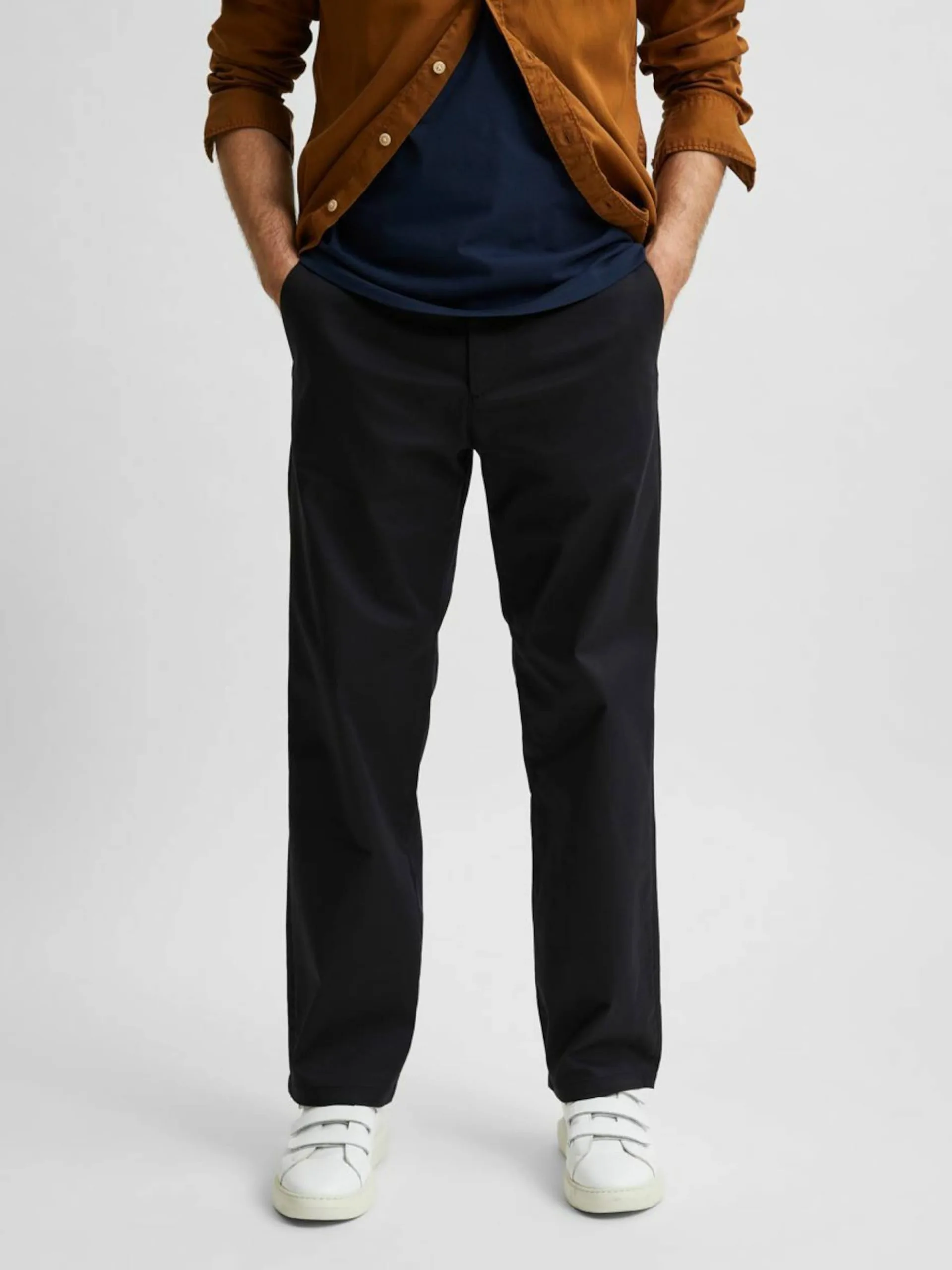 Selected Homme Chinos Regular Chino Salford Heren Zwart 8 Selected Homme Chinos Regular Chino Salford Heren Zwart - Afbeelding 6