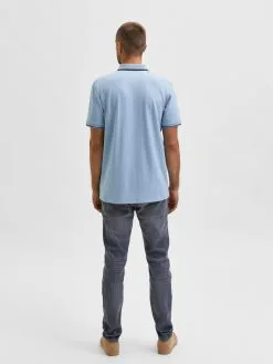 Selected Homme Polos Shirt Aze Heren Navy / Lichtblauw -Selected Homme Groot Warenhuis 86fe6f45b189a97724c3602944badcff