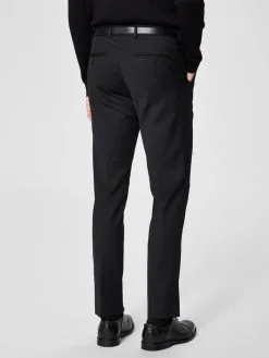 Selected Homme Pantalons Slimfit Bandplooibroek Heren Zwart -Selected Homme Groot Warenhuis 881004bca028cc4b1b086b6d2ac39e56