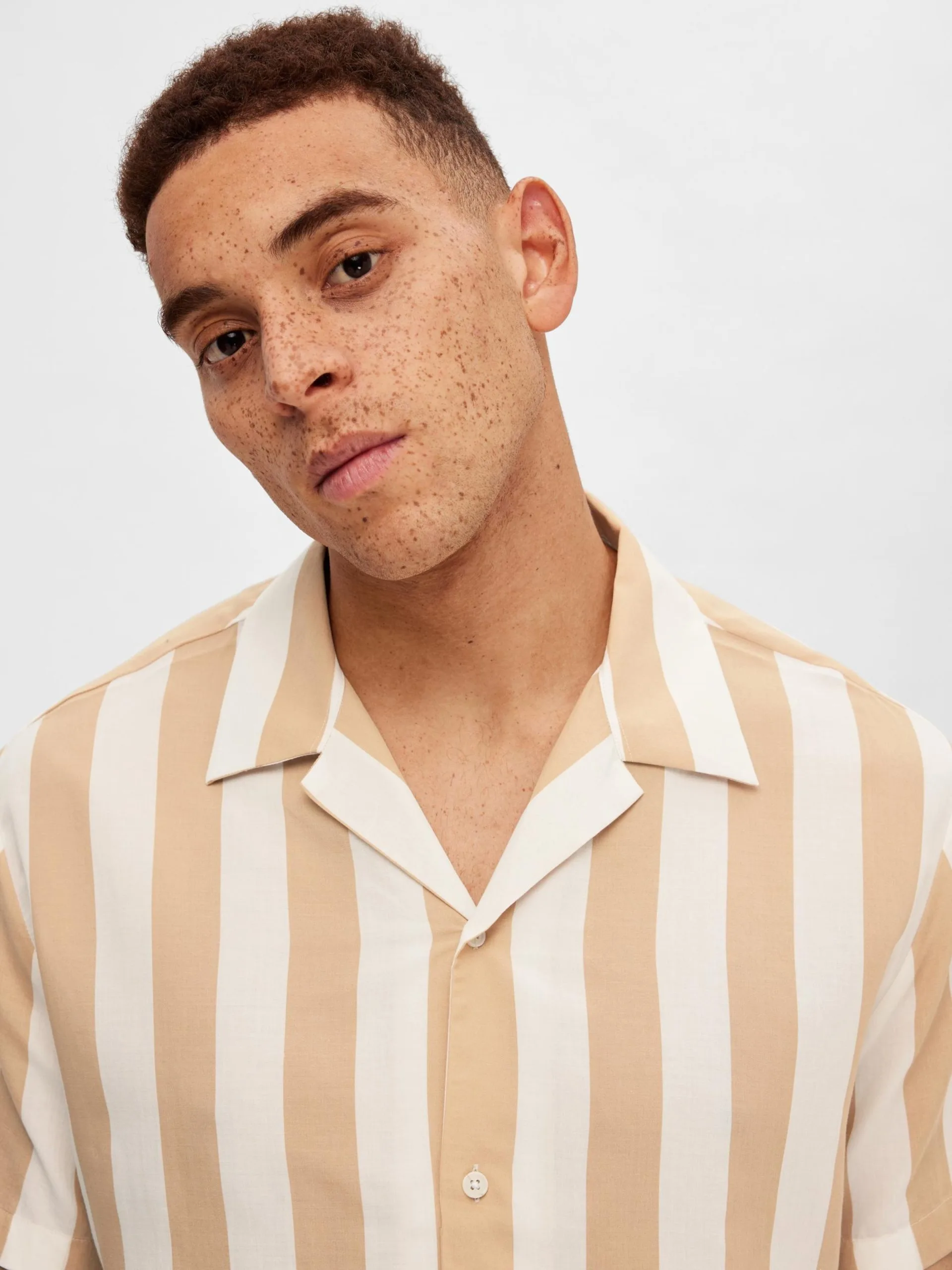 Selected Homme Casual Overhemden Regular Fit Overhemd Heren Lichtbruin 8 Selected Homme Casual Overhemden Regular Fit Overhemd Heren Lichtbruin - Afbeelding 6