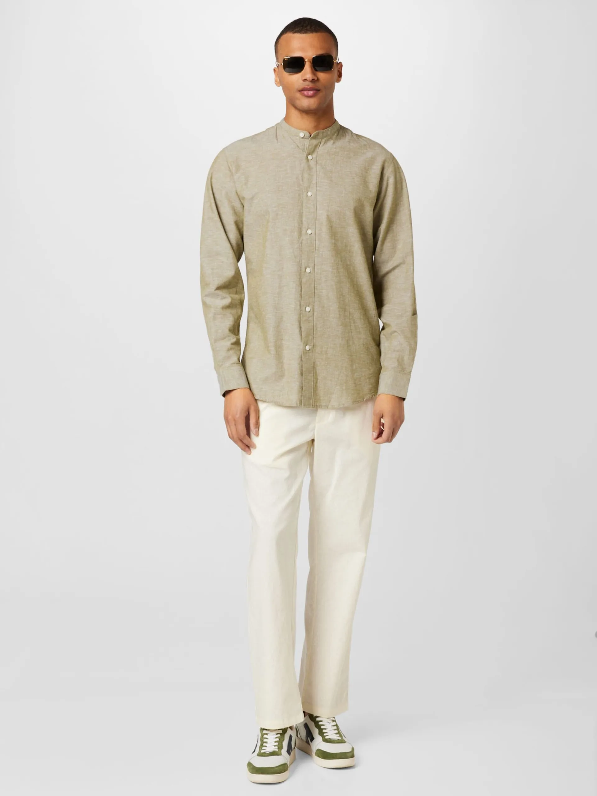 Selected Homme Casual Overhemden Slim Fit Overhemd Heren Olijfgroen 7 Selected Homme Casual Overhemden Slim Fit Overhemd Heren Olijfgroen - Afbeelding 5