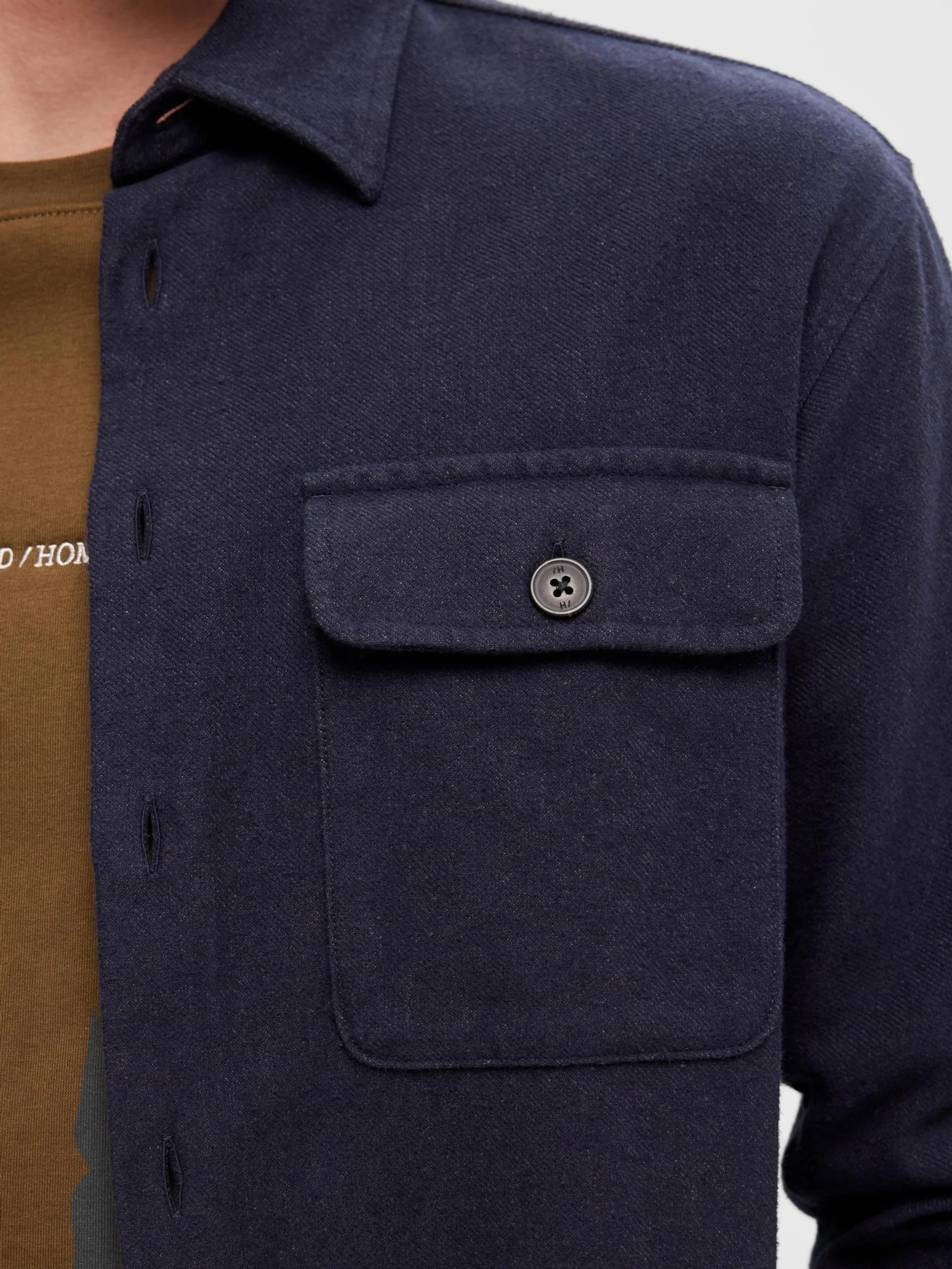 Selected Homme Casual Overhemden Comfort Fit Overhemd Mason Heren Navy 8 Selected Homme Casual Overhemden Comfort Fit Overhemd Mason Heren Navy - Afbeelding 6