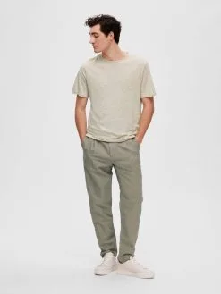 Selected Homme T-shirts Shirt Heren Lichtbeige -Selected Homme Groot Warenhuis 88f2aea5dfaef7a0046c6159a8df7201