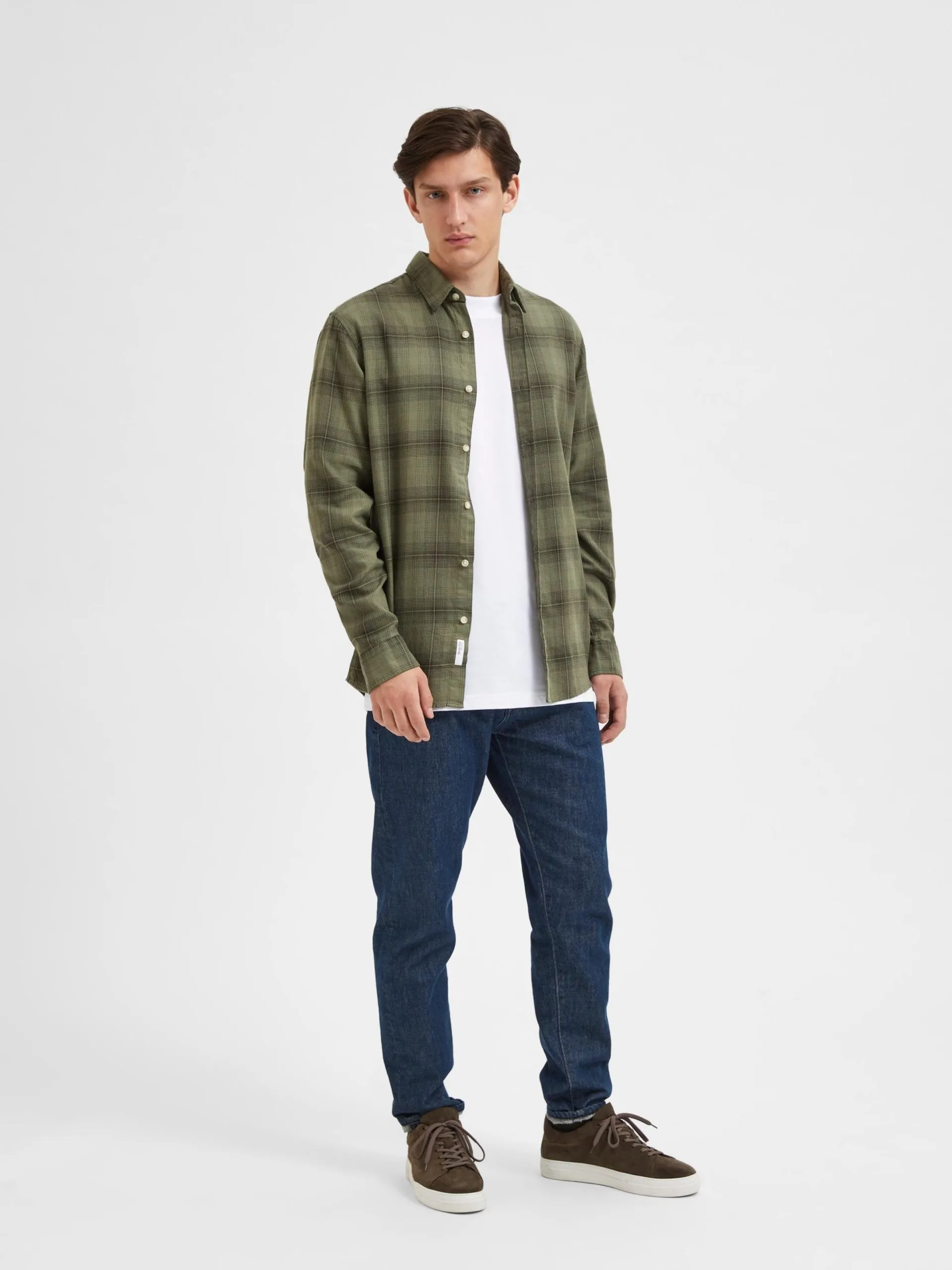 Selected Homme Geruite Overhemden Regular Fit Overhemd Robin Heren Olijfgroen 5 Selected Homme Geruite Overhemden Regular Fit Overhemd Robin Heren Olijfgroen - Afbeelding 3