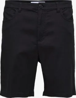 Selected Homme Chino Shorts Regular Chino CARLTON Heren Zwart