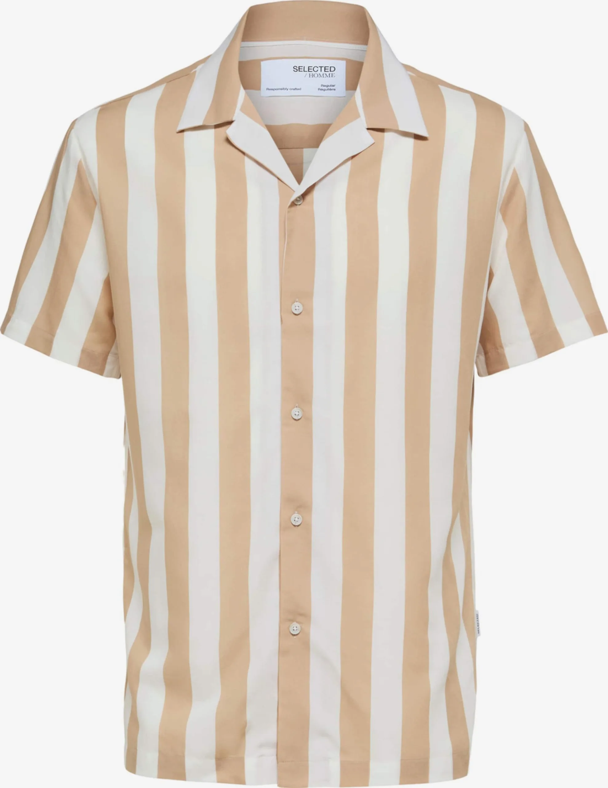 Selected Homme Casual Overhemden Regular Fit Overhemd Heren Lichtbruin 3 Selected Homme Casual Overhemden Regular Fit Overhemd Heren Lichtbruin