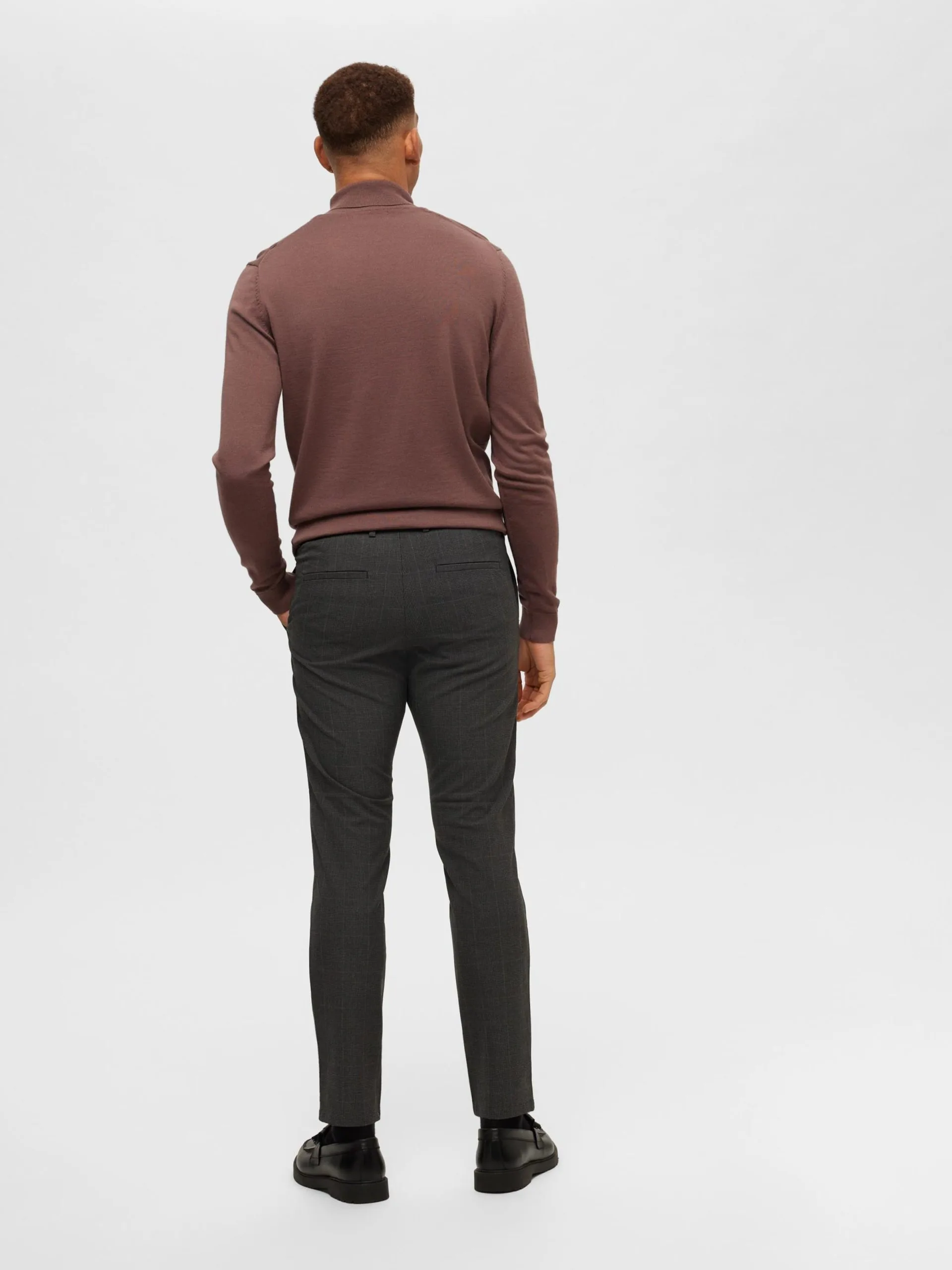 Selected Homme Chinos Slimfit Chino Robert Heren Donkergrijs 5 Selected Homme Chinos Slimfit Chino Robert Heren Donkergrijs - Afbeelding 3