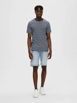 Selected Homme T-shirts Shirt Andy Heren Nachtblauw -Selected Homme Groot Warenhuis 8c6ca4128b8acdfd279d22ed8260cda4