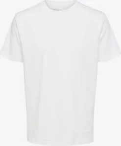 Selected Homme T-shirts Shirt Kari Heren Wit