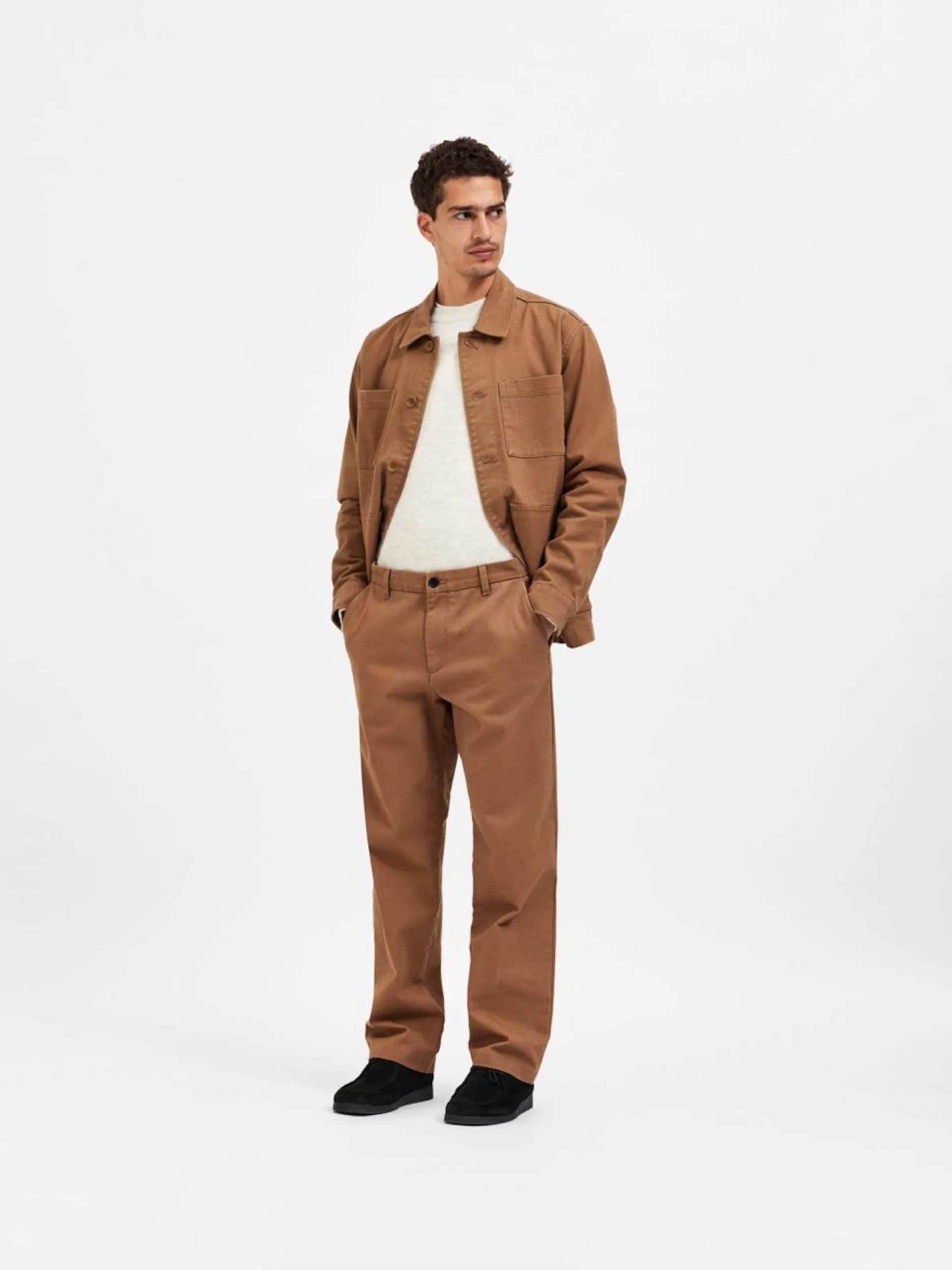 Selected Homme Pantalons Regular Broek Heren Bruin 6 Selected Homme Pantalons Regular Broek Heren Bruin - Afbeelding 4