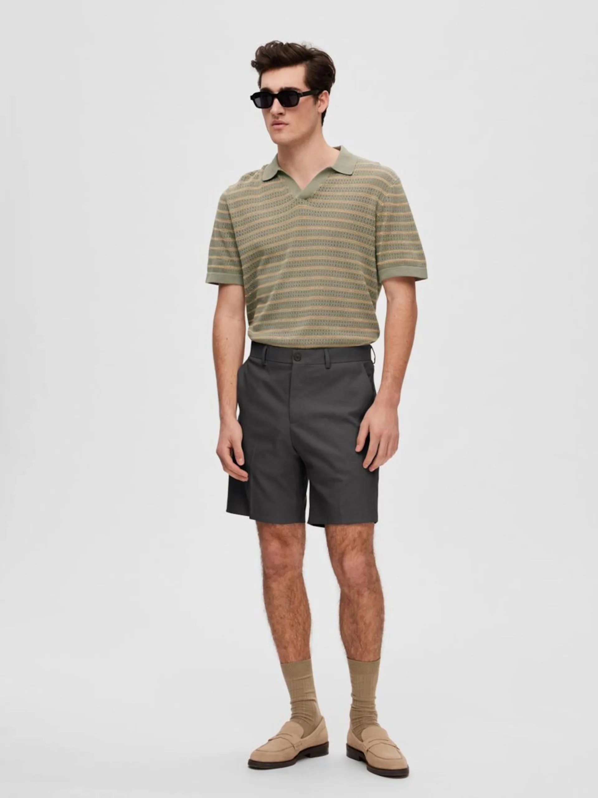 Selected Homme Chino Shorts Regular Chino Adam Heren Zwart 7 Selected Homme Chino Shorts Regular Chino Adam Heren Zwart - Afbeelding 5