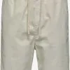 Selected Homme Shorts Loosefit Broek Ashford Heren Wit