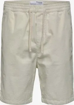 Selected Homme Shorts Loosefit Broek Ashford Heren Wit