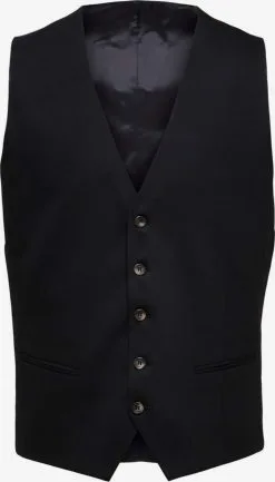 Selected Homme Gilets Gilet Heren Zwart