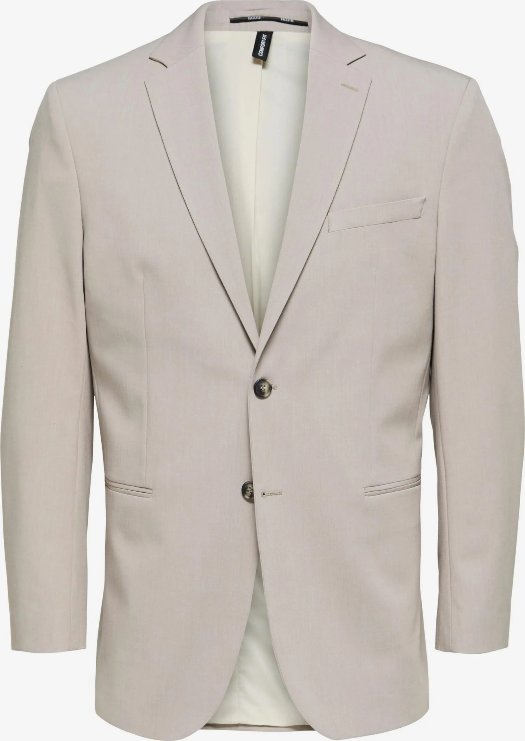 Selected Homme Blazers Regular Fit Colbert LIAM Heren Taupe 3 Selected Homme Blazers Regular Fit Colbert LIAM Heren Taupe