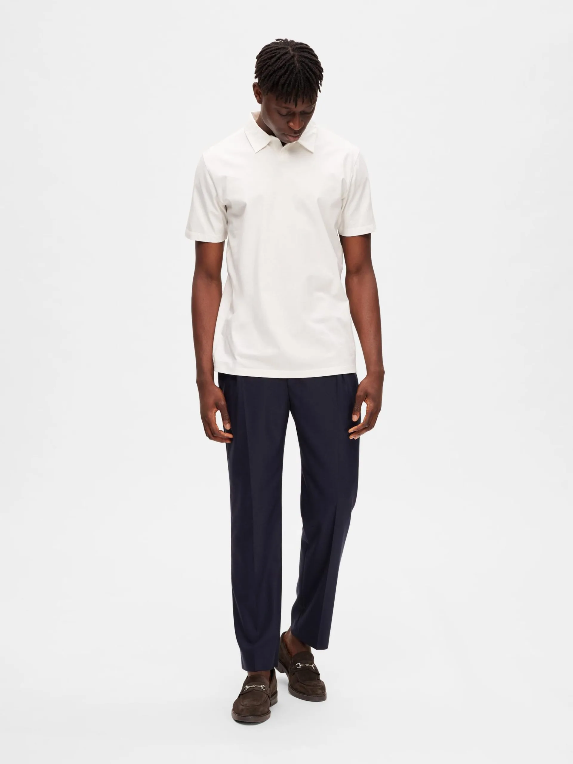 Selected Homme Polos Shirt Hector Heren Wit 6 Selected Homme Polos Shirt Hector Heren Wit - Afbeelding 4