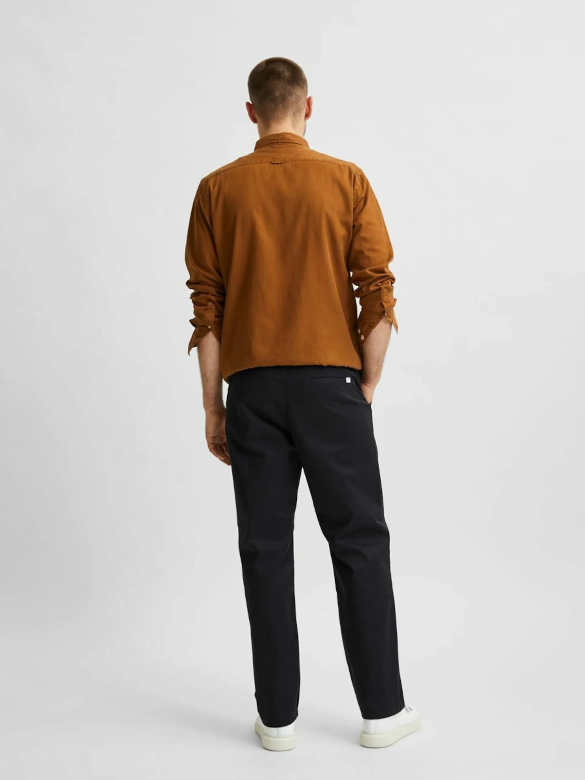 Selected Homme Chinos Regular Chino Salford Heren Zwart 9 Selected Homme Chinos Regular Chino Salford Heren Zwart - Afbeelding 7