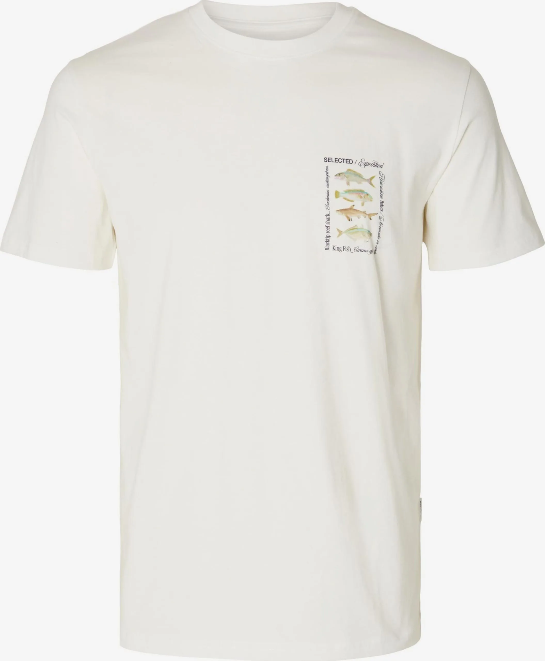 Selected Homme T-shirts Shirt SONNY Heren Beige / Crème 3 Selected Homme T-shirts Shirt SONNY Heren Beige / Crème