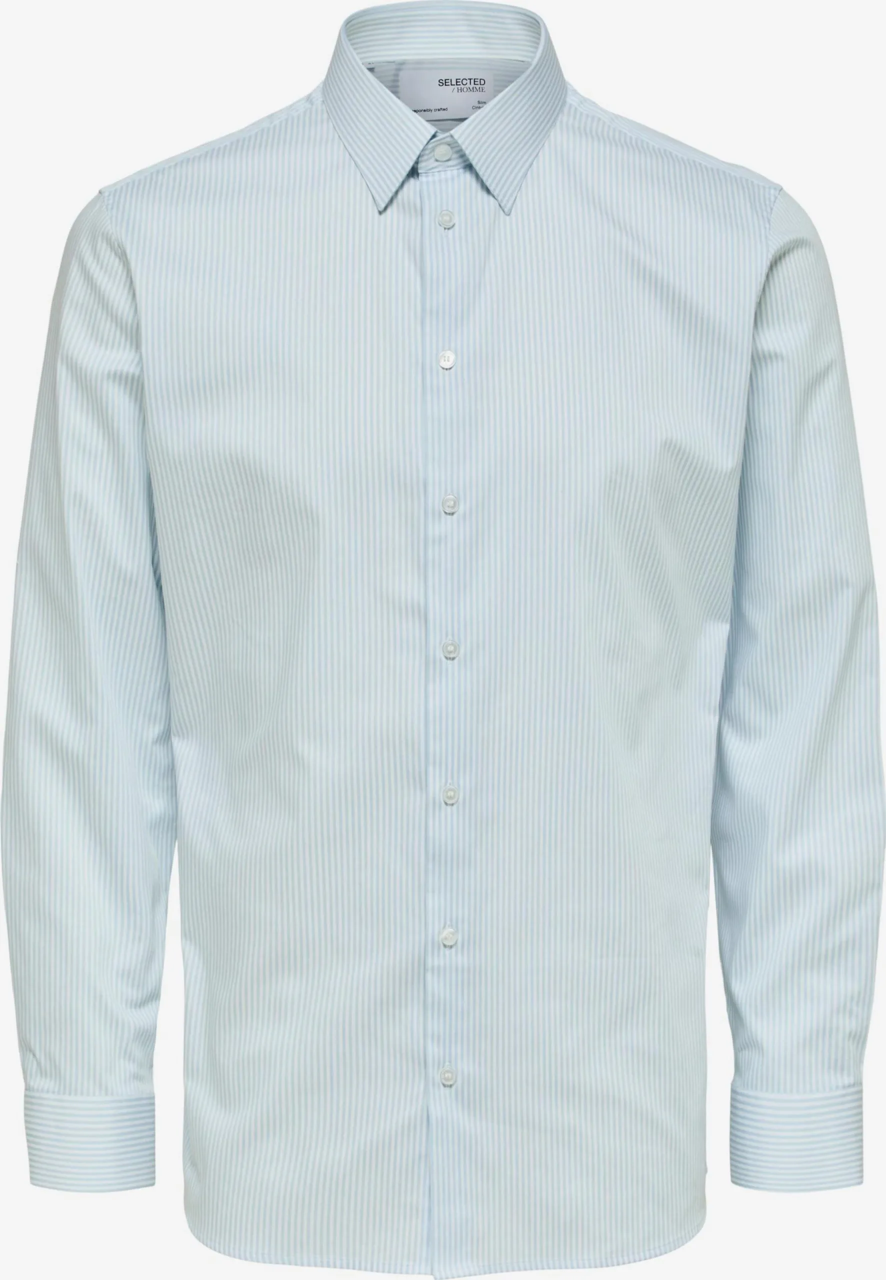 Selected Homme Zakelijke Overhemden Slim Fit Zakelijk Overhemd NATHAN Heren Lichtblauw / Donkerblauw 3 Selected Homme Zakelijke Overhemden Slim Fit Zakelijk Overhemd NATHAN Heren Lichtblauw / Donkerblauw