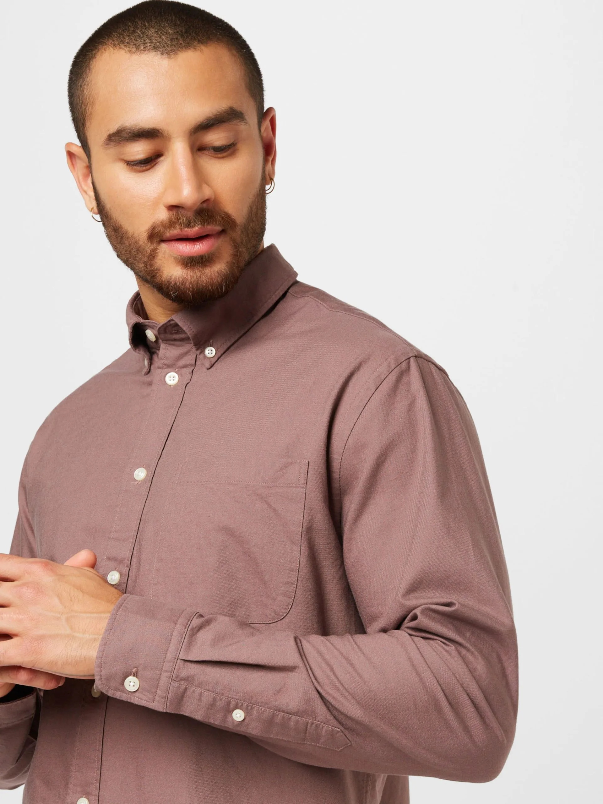 Selected Homme Casual Overhemden Regular Fit Overhemd RICK Heren Mauve 4 Selected Homme Casual Overhemden Regular Fit Overhemd RICK Heren Mauve - Afbeelding 2